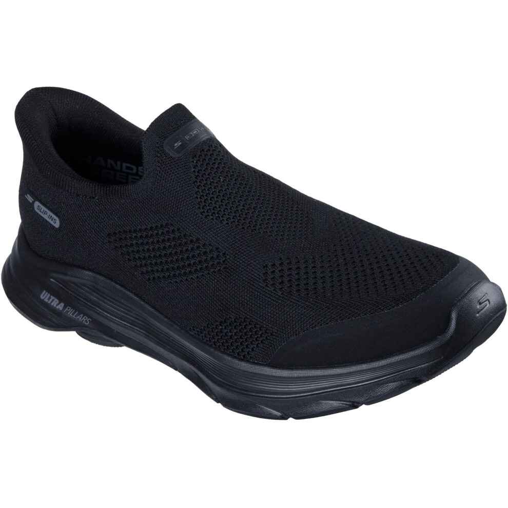 Skechers (Black, 8 (Adults')) Go Walk 8 Pelayo Textile Men's Black Trainers
