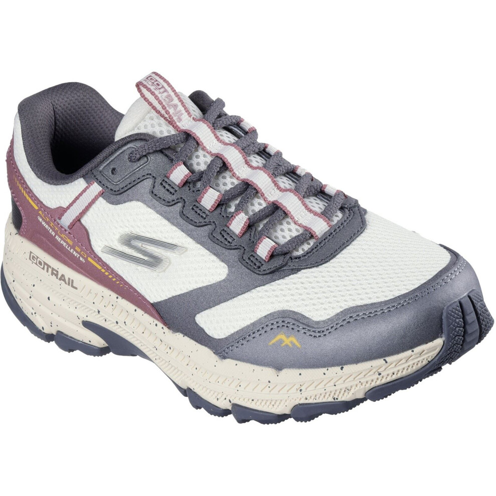 Skechers (Not Specified, 4 (Adults')) Go Run Trail Altitude 2.0 Ravine Leather Women's Natural Trainers