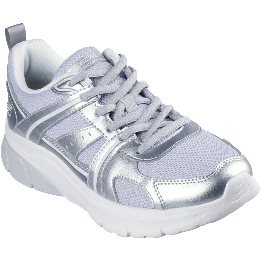 Skechers (Silver, 6 (Adults')) Bobs Vamos Women's Silver Trainers