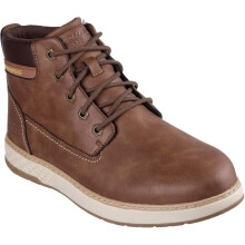 (Brown, 10 (Adults')) Skechers Garlan Deno Polyurethane Men's Brown Ankle Boots