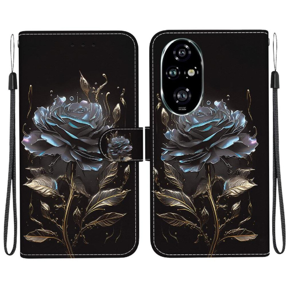 (C5 ) Case For Honor 200 Pro 5G Card Slots Magnetic Closure Butterfly Flower Painted Pu Leather Wallet 764563589142