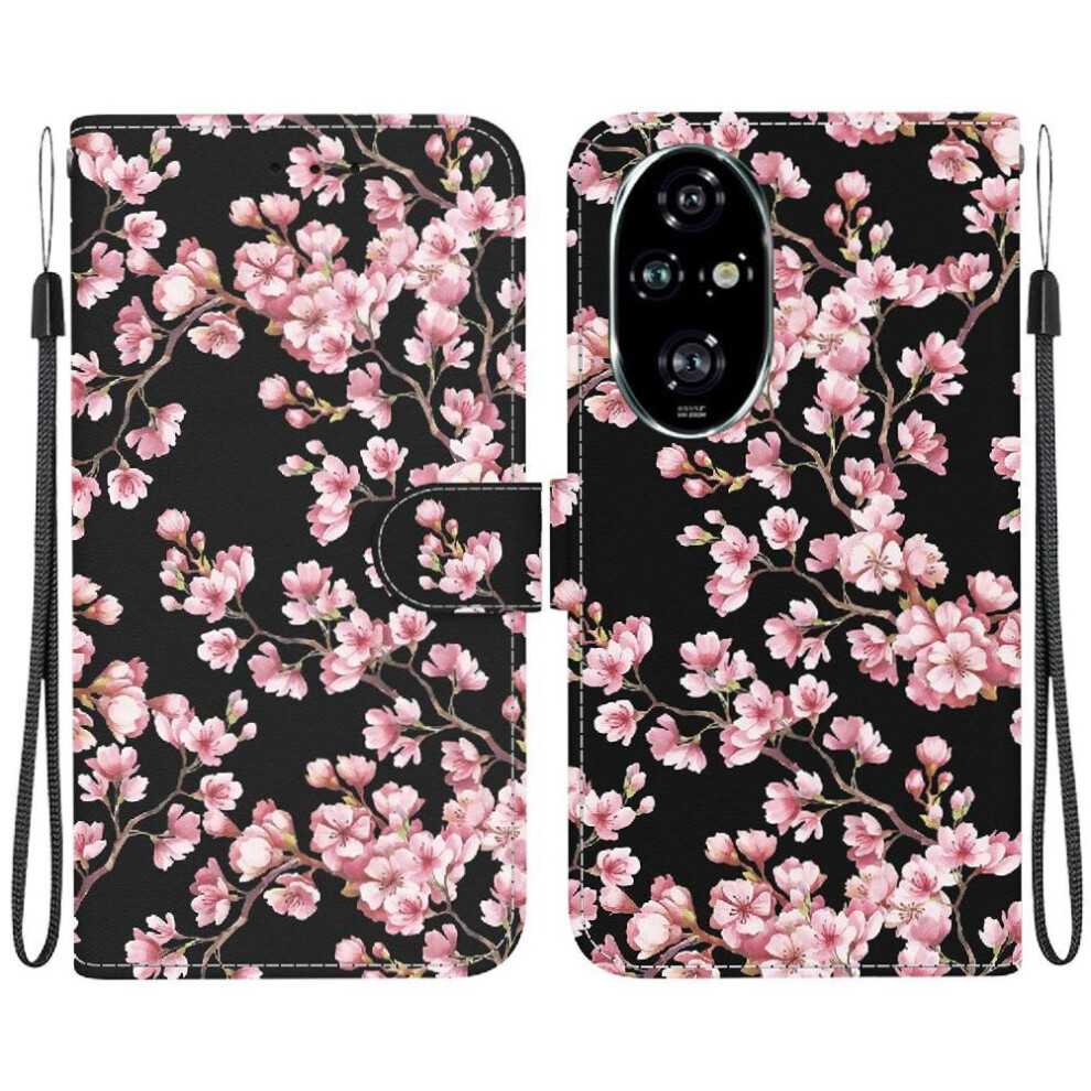 (C8 ) Case For Honor 200 Pro 5G Card Slots Magnetic Closure Butterfly Flower Painted Pu Leather Wallet 764563589173