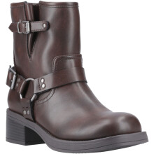 (Brown, 4 (Adults')) Rocket Dog Nino Faux Leather Women's Brown Heeled Ankle Boots