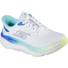 (4 (Adults'), 4 (Adults')) Skechers Performance Max Cushioning Max Run Textile Women's White/Multi Trainers