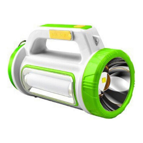LED Handheld Flashlight, Large Wide Illumination Range White And Green, Suitable for Camping, Hiking