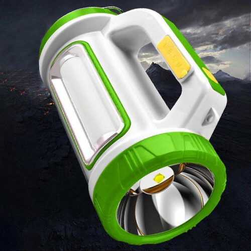 LED Handheld Flashlight, Large Wide Illumination Range White And Green, Suitable for Camping, Hiking 2