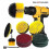 Power Drill Brush Attachment with 6 Inch Extender/4 Brushes/6pcs Pads 1