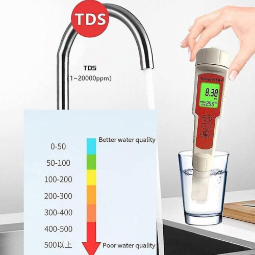 Digital ph meter tester 4 in 1 digital automatic hydroponic pen water quality tester water quality d 2