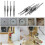4pcs Woodworking Square Hole Drill Bits,mortise Chisel Hole Saw Drill Bit Set 3