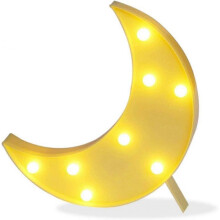 Decorative Moon Star Night Light, Cute LED Nursery Night Light Gift Tent Moon Star Sign
