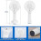 Portable handheld electric fan (white) 5