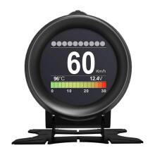 X60 Car OBD HUD Digital Gauge Alarm Speed Water Temperature Gauge Fault Test Car Monitor