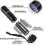 (As show, One size) 2pcs Uv Blacklight Flashlight 12 Leds 395nm Mini Flashlight Detector 4