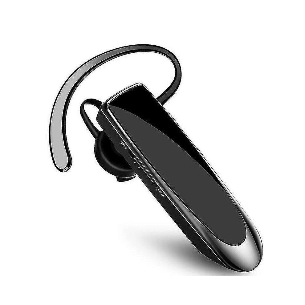 (, One Size) Bluetooth Headset V5.0 Handsfree Bluetooth Earpiece With 24H Talking Time Black 6902676316666