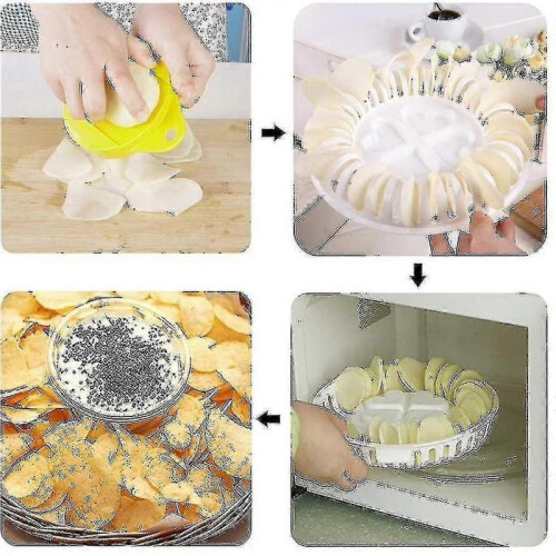 Microwave Oven Baked Potato Chips Tool Set 2