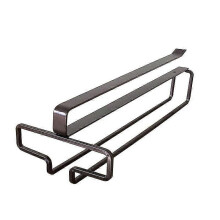 (Brown, One size) Wine Glass Holder Stemware Rack Hanger Under Cabinet Wine Glass Rack Kitchen Hanging