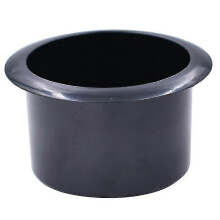 (3.9cm, One size) 2pcs Black Plastic Recliner-handles Replacement Cup Holder Insert
