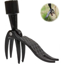 Garden Manual Weeder Knife, Gardening Weed Puller Claw Tool, Weeder Hand Tool with 4 Claws, Dandelio