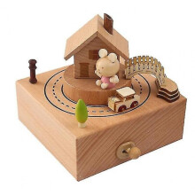 Wooden Music Box Home Creative Solid Wood Mother's Day