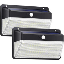 158LED solar wall light with three sides light
