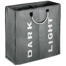 Double Laundry Hamper with Lid And Removable Laundry Bags, Collapsible