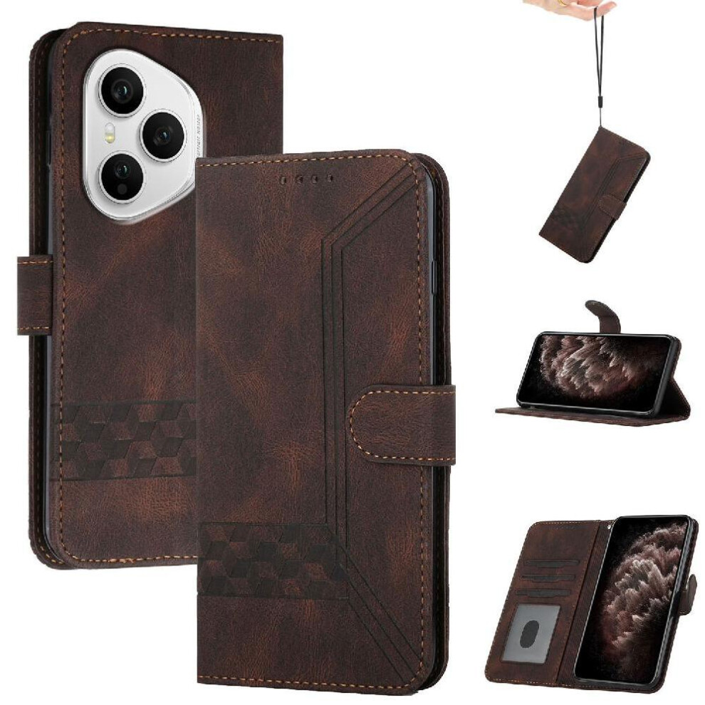 (Brown) Compatible With Honor 400 Pro Pu Leather Card Cover Wallet With Handy Stand Feature Brown 764563593675