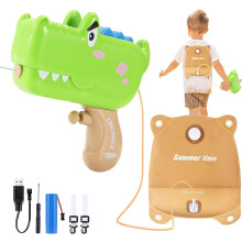(As show, One size) Electric Water Guns For Kids Ages 4-8, Backpack Water Gun Automatic Squirt Guns For Boys Girls, 1300cc High Capacity Up To 20 Ft Range Strongest Water