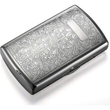 (As show, One size) Advanced Metal Cigarette Case - Ultra-Thin Portable Case for Men and Women