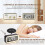 (As show, One size) Digital Alarm Clock with Adjustable LED Night Light - 12/24 Hours USB Powered 5