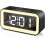 (As show, One size) Digital Alarm Clock with Adjustable LED Night Light - 12/24 Hours USB Powered 1