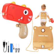(As show, One size) Electric Water Guns For Kids Ages 4-8, Dinosaur Backpack Water Gun Automatic Squirt Guns, 1300cc High Capacity Up To 20 Ft Range Strongest Water Blast