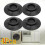 4 Pack Washing Machine Round Bottom Mats 1
