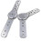 (As show, One size) 2Pcs Folding Sofa Bed Hinge Mechanism 5 Position Adjustment Joint Hinge For Sofa Armrest, Headrest 3