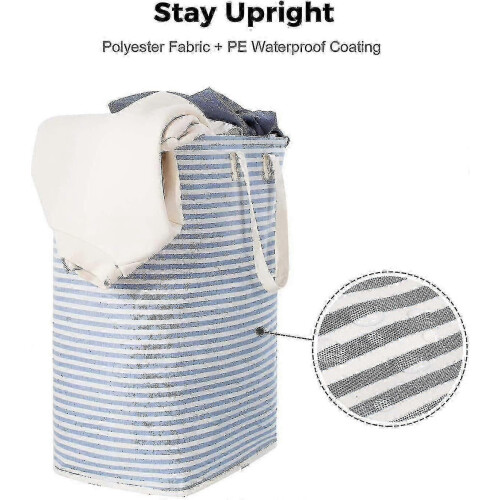 (As show, One size) 72L Waterproof Foldable Fabric Laundry Hamper Large Capacity Grey 1