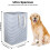 (As show, One size) 72L Waterproof Foldable Fabric Laundry Hamper Large Capacity Grey 3