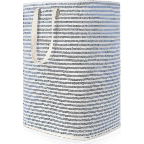 (As show, One size) 72L Waterproof Foldable Fabric Laundry Hamper Large Capacity Grey