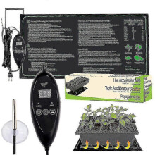 (As show, One size) New Seedling Heating Mats Waterproof Heat Pad With Temperature Controller Carpet For Plant Hidroponia Seed Germinar Propagation
