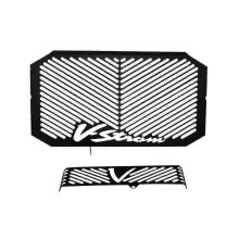 (As show, One size) Motorcycle Radiator Grille Guard Protector Cover For V-strom 650 Dl650 2004-2010 Water Tank Net Coo