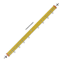 (As show, One size) 50cm Wooden Lever Ruler Straight Ruler Physical Mechanics Experimental Equipment Balance Measuring T