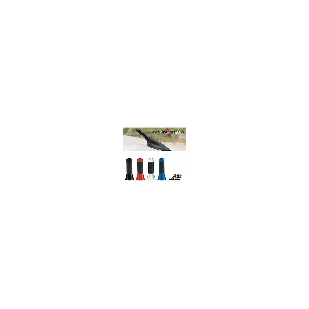 (As Show, One Size) Short Antenna For Car, 3.8Cm Carbon Fiber Aluminum, Decorative Short Antenna For Car, Black 4632131087146