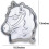 Anodized Aluminum Unicorn Cake Pan 3