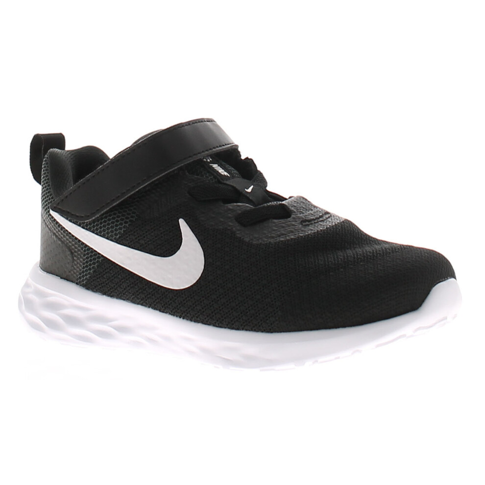(Black, 5.5  (Adults')) Nike Infant Boys Trainers Revolution 6 TD Touch Fastening black UK Size
