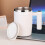 (white) Automatic Stirring Cup Magnetic Self-Stirring Coffee Cup Stainless Steel Protein 4