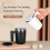 (white) Automatic Stirring Cup Magnetic Self-Stirring Coffee Cup Stainless Steel Protein 2