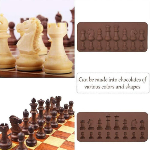Silicone Chocolate Mold International Chess Shapes 2