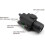 LED flashlight with push switch and 20mm Picatinny rail red 14