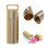Waterproof Pill Box Case Brass Container Keyring Medicine Capsule Holder Small 1