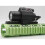LED flashlight with push switch and 20mm Picatinny rail red 9