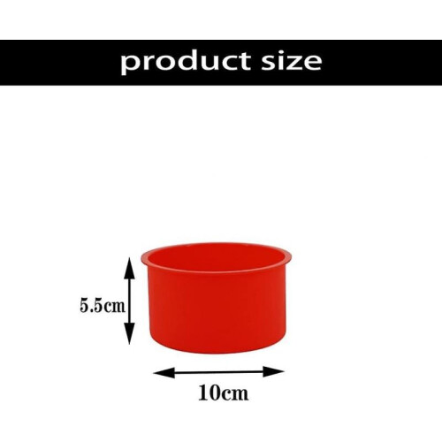 6pcs 10cm Silicone Cake Molds for Baking Molds 1