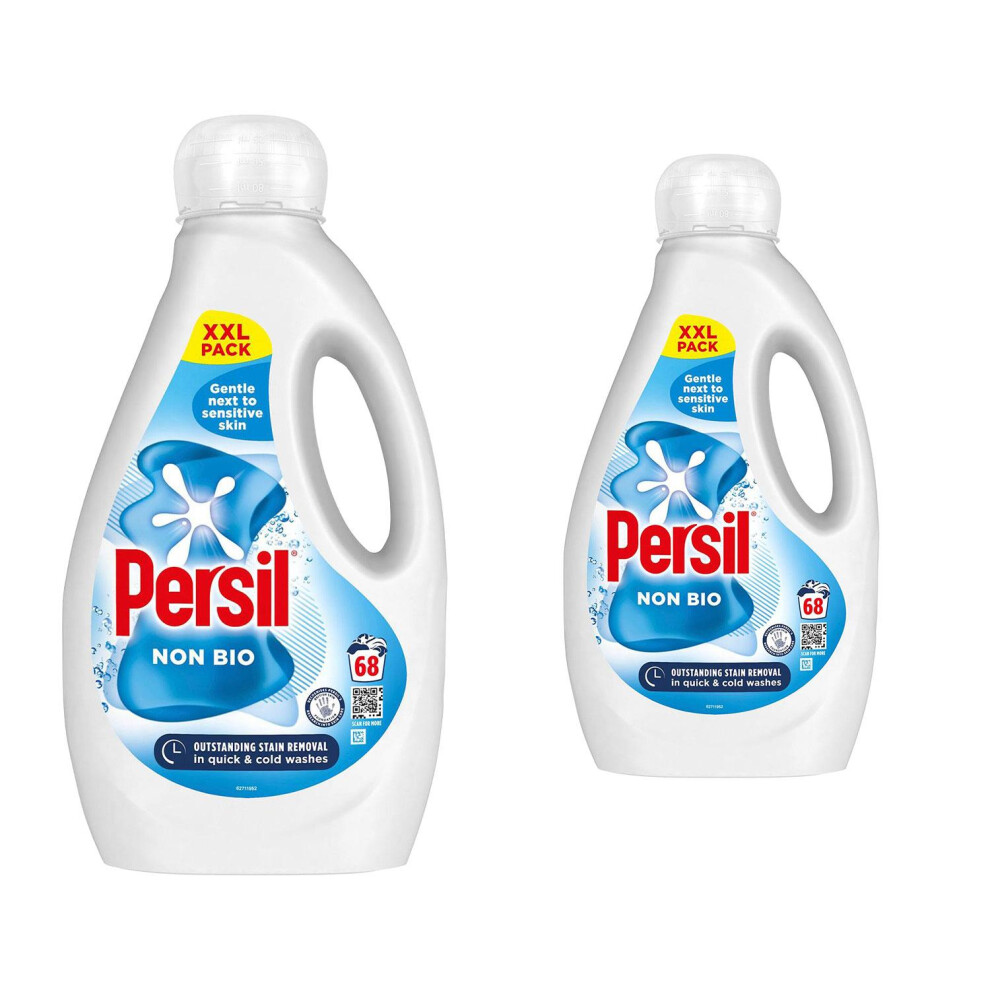 Persil Non-Bio Washing Liquid Detergent - Stain Removal - 68 Washes x 2 Pack - Image 2